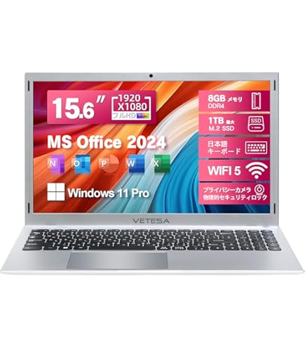 Amazon.co.jp: ノートパソコン office2024搭載Windows11 Pro