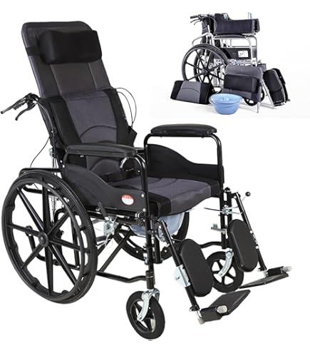 車椅子 リクライニング 折りたたみ 軽量 コンパクト 介護 車いす Amazon | 車椅子 リクライニング 折りたたみ 介護 車いす 軽量