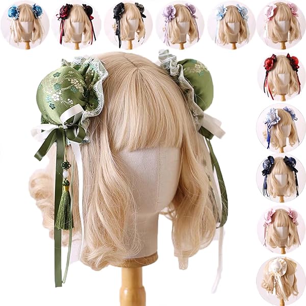 可愛いチャイナ服 コスプレ ハートくり抜き お団子ヘアアクセサリーつき 中華娘 Amazon.co.jp: [AOOKK] お団子カバー チャイナ 髪飾り ヘッド