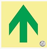 通路誘導標識(蓄光式) N床13 矢印 床面用