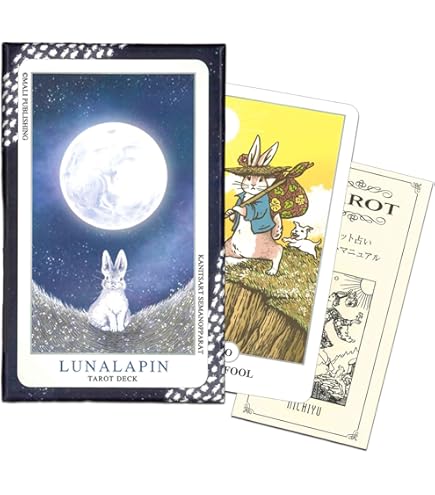 Amazon.co.jp: ルナラピンうさぎタロット,Lunalapin Rabbit Tarot,with