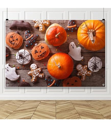 Amazon | Qinunipoto 背景布 ハロウィン Halloween 魔法のお城