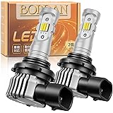 【2023爆光モデル】BORDAN フォグランプ LED 3色切り替え HB4 LED フォグ HB3 LED 爆光 イエロー(3000K)/ホワイト(6000K)/アイスブルー(12000K) ディフォルトーホワイト ファンレス ヘッドライト用可 