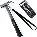 ペグハンマー テントハンマー ペグ打ち ペグ抜き キャンプ アウトドア ペグ ハンマー 高強度炭素鋼 収納袋付き