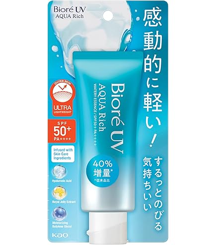 Amazon.co.jp: ビオレUV アクアリッチウォータリー ジェルタイプ SPF50