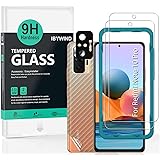 Ibywind ガラスフィルム Redmi NOTE 10 PRO 4G(6.67")用 強化 ガラス 保護 フィルム 2枚セット カメラレンズプロテ クター付き(金属材料) 背面保護フィルム付き 簡単装着キット付き