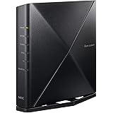 【Amazon.co.jp限定】NEC 無線LAN WiFi ルーター Wi-Fi6 (11ax) / AX3600 Atermシリーズ カバーアンテナ搭載 4ストリーム (5GHz帯 / 2.4GHz帯) AM-AX3600HP【 iPhone 1