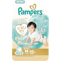 Amazon.co.jp: 【パンツ Mはいはいサイズ】パンパース オムツ 肌への 