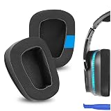 Geekria イヤーパッド Sport 互換性 パッド ジェイビーエル Logitech G533, G633, G635, G933, G935, G930, G933S, G633S, G635, G430, G431, G432, G433, G332, G230, G231, G233, G35 ヘッドホンに対応 パッド イヤー/イヤーカップ 冷却ジェル (ブラック)