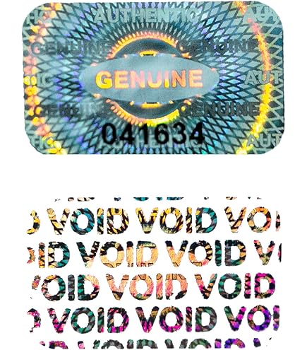 Amazon | 2X3CM 偽造防止ラベル セキュリティーシール ホログラム