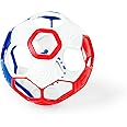 Bright Starts Soccer Rattle Ball, Red x White x Blue (16922) by Kids II