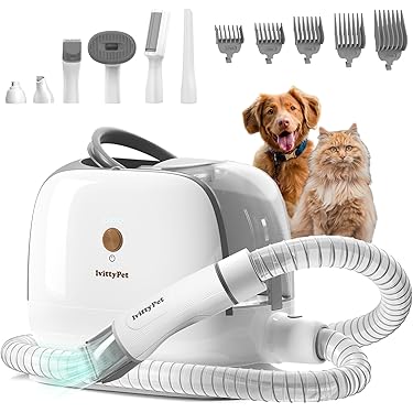 【新品】ペット用 コードレスバリカンセット 多機能ペット掃除機 抜け毛を自動吸引 Amazon.co.jp: ペット バリカン Petaboo 猫 犬 用バリカン