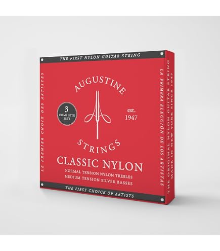 Amazon.co.jp: AUGUSTINE RED SET×3SET クラシックギター弦 : 楽器 