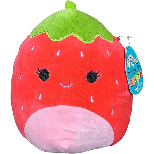 Squishmallows Official Kellytoy Plush 8 Inch Squishy Soft Plush Toy Animals (Scarlett Strawberry)