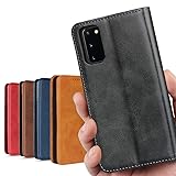 S20 ケース 手帳型 Galaxy S20 5G ケース SC-51A docomo / SCG01 au 対応 サムスン S20 ケース SC51A ケース SCG01 カバー エス20 カバー サムスン ギャラクシー S20ケース 適用 スマホケース 携帯カバー 手帳型 カバー 財布 case 内蔵マグネット 携帯カバー カード入れ スタンド機能 シンプル 落ち着いた色 レトロ ブラック