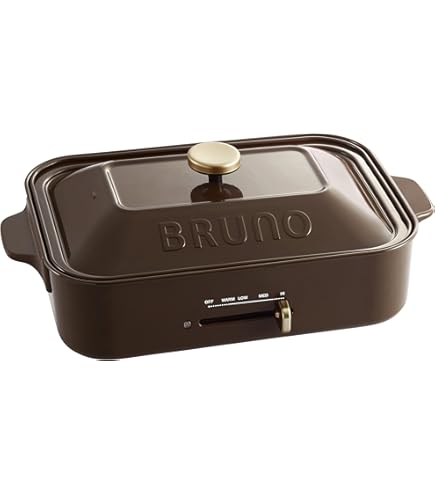 Amazon | BRUNO ブルーノ コンパクトホットプレート 本体 プレート2種