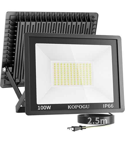 Amazon.co.jp: IP66防水 LED 投光器 作業灯 100V/200V 85-265V対応
