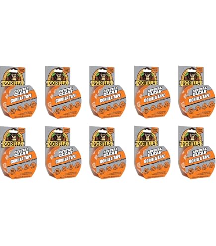 Amazon.co.jp: Gorilla クリスタルクリアダクトテープ、1.95インチ x 9