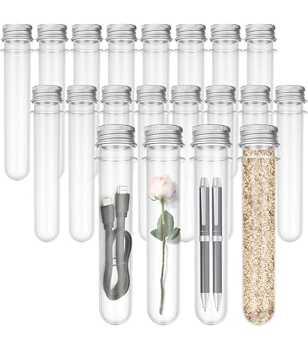 Amazon.co.jp: 6个 22x120mm 30ml コルク栓付きガラス試験管に適用科学