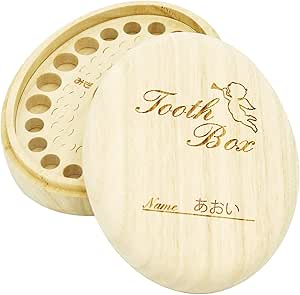 Amazon 乳歯ケース 国産 手作り 高級桐使用 名入れができる乳歯入れ エンジェル 乳歯ケース ベビー マタニティ 通販