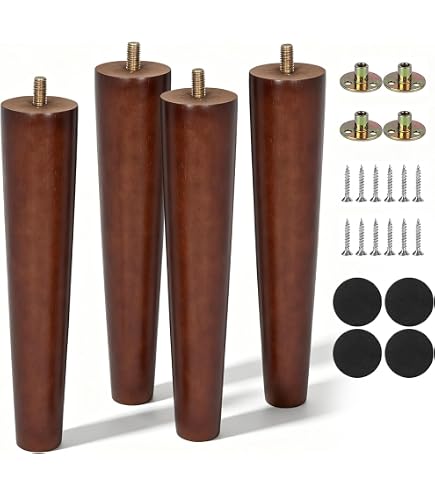 Amazon.co.jp: 無印良品 木製脚 20cm ブラウン（M8） ・4本組