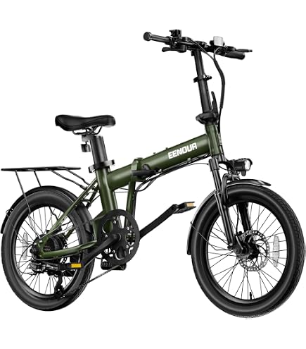 Amazon.co.jp: EENOUR C4 電動アシスト自転車 折りたたみ【最大140km