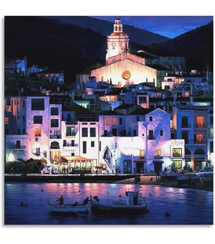 Amazon.co.jp: 真作 笹倉鉄平「サントロペ」限定リトグラフポスター 画