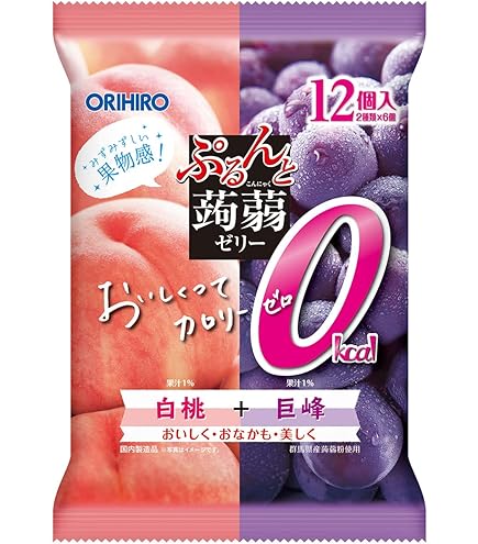 Amazon.co.jp: オリヒロ ぷるんと蒟蒻ゼリーパウチ 大袋 カロリーゼロ