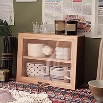 11/9店）飾り棚 収納棚 食器棚 木製 ガラス扉 12,900円