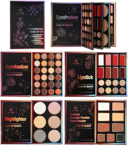 アイシャドウパレット＆ファンデーションセット Amazon.co.jp: Beatifufu 33色の初心者用アイシャドウパレットと