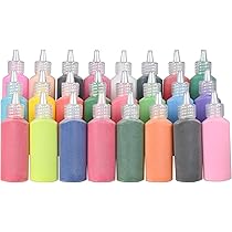 サンドアートのアイテム Amazon.co.jp: Guuozzli アートサンド24個、1.2オンスカラー