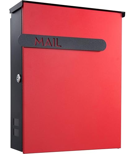 EUROデザイナーズポスト 郵便受け MB4801-KL-RED レッド Amazon.co.jp: EUROデザイナーズポスト(Euro Designers Post