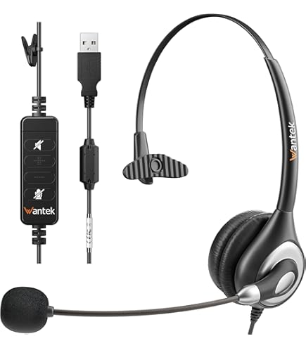 Amazon.co.jp: 3.5mm PCヘッドセットマイク付きそして通話コントロール