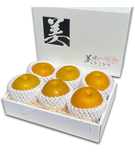 Amazon.co.jp: 梨 鳥取 新甘泉 秀品 5kg 12玉～16玉入 糖度14度前後