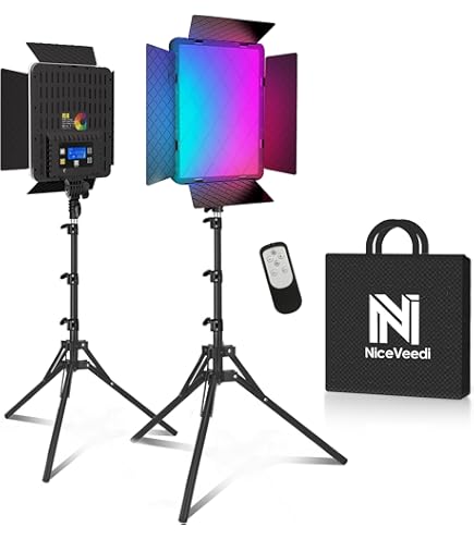 Amazon | Switti LED撮影ライト 1個セット RGB二色552 撮影 照明 遠隔