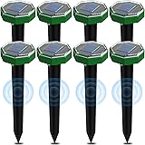 モグラ撃退器 ソーラー式 8個 もぐら退治 モグラ退治 モグラ 撃退 もぐら 駆除 モグラ駆除 簡単設置 省エネ 安全 菜園 庭園 牧場保護