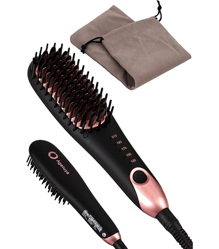Amazon | LAVIEL ヘアアイロン ブラシアイロン 海外対応 マイナス