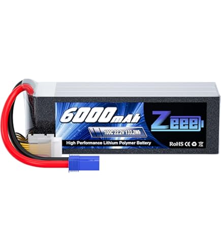 Amazon.co.jp: HRB 22.2V 6S 6000mAh 50C EC5 リチウムポリマー電池