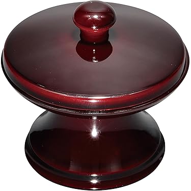 木製黒摺り茶托5客揃い 木製黒摺り茶托5客揃い