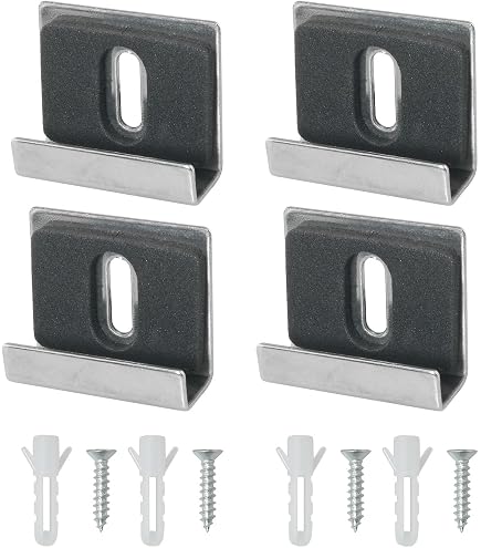 Hillman 54117 Spiegel-Clips Aus Metall – 1/4 Zoll Kanal, 1 Zoll Breit, Silber, Für Sichere Montage