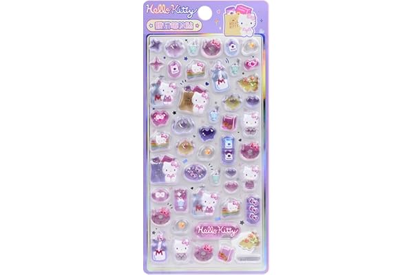 シール 可愛い 立体 ボンシール ハローキティ手帳用 子供DIY用 日記帳用 貼り付け可能 手芸用品 スマホケース 手帳 diy 贈り物1シート入り (A)
