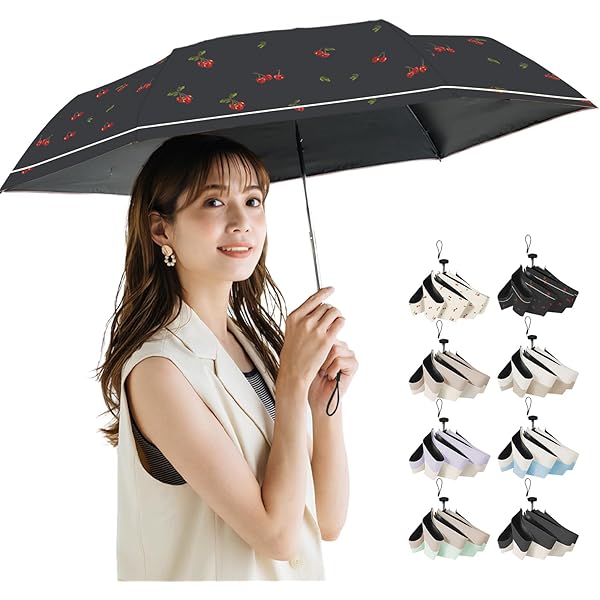J_O 折りたたみ傘 Change 折りたたみ傘 because バイカラーヒートカット晴雨兼用