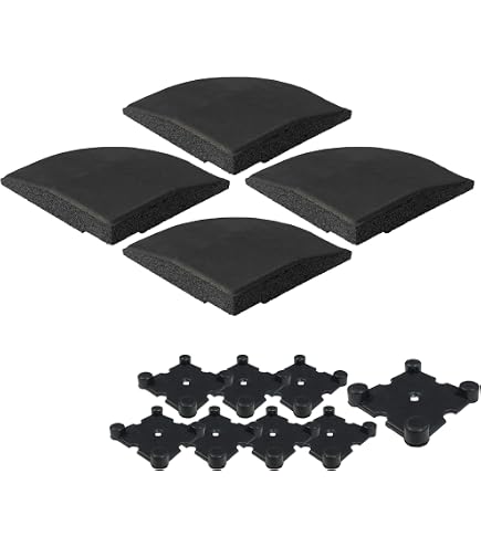 Amazon.co.jp: GYMMAT ゴムマット 50cm×50cm×25mm ブラック 8枚セット