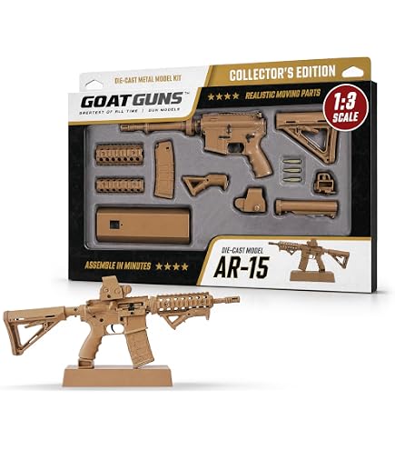 ゴートガンズ ゴートミニチュア AR15 チャーキー SG エクストラ Amazon.co.jp: GOAT GUNS ミニチュア USA AR-15 | 1:3スケール ダイ