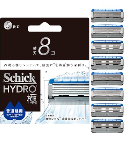 Schick HYDRO 極Power ホルダー ╋ 替刃 シック｜ハイドロ極パワー 普通肌 替刃 (4コ)