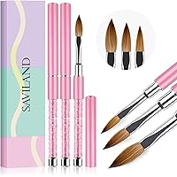 アクリルスカルプブラシ　3本セット Amazon | ネイルブラシ【3本セット】スカルプネイル用筆 ジェル