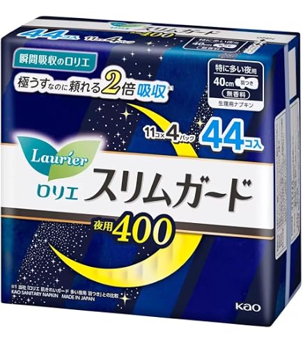 Amazon | ロリエ スリムガード 40cm 羽つき 44個（11個x4パック） 特に 
