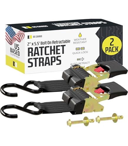 Stainless Steel Retractable Ratchet Straps Heavy Duty Set 2 - Want It All - View #10