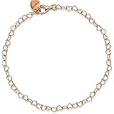 Amberta Women's 925 Sterling Silver Heart Bracelet
