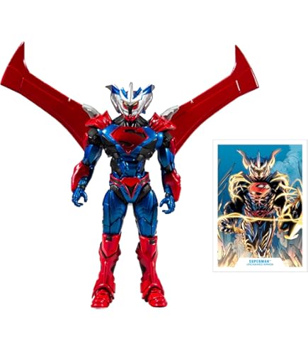 McFarlane DC Multiverse – Figura Superman Energized Unchained Armor Gold Label (17,8 Cm) Da Collezione